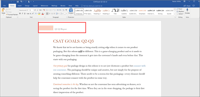 누락된 단어 파일 헤더 복구