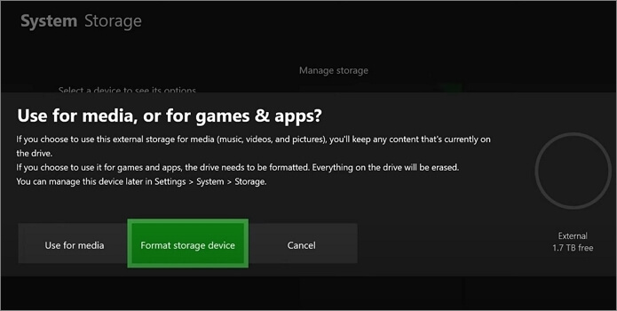 게임용 외장 외장 하드 드라이브 포맷