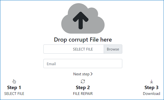 Onlinefile.repair 복구 인터페이스