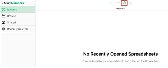 iCloud를 사용하여 Excel에서 Numbers 파일 열기 - 2
