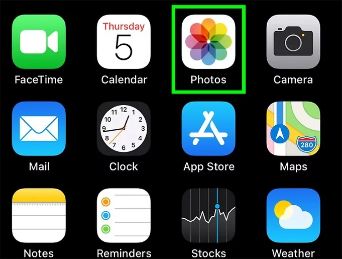 아이폰에서 사진 열기