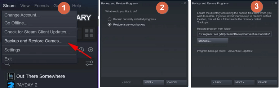 잃어버린 Steam 게임 데이터 복구