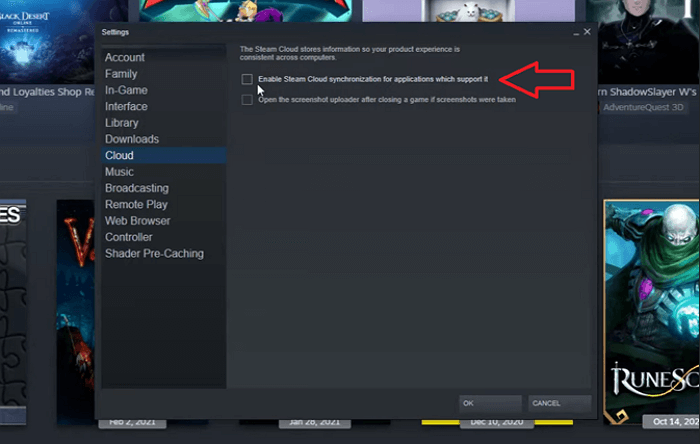 로컬 디렉토리를 통해 Monster Hunter 복구