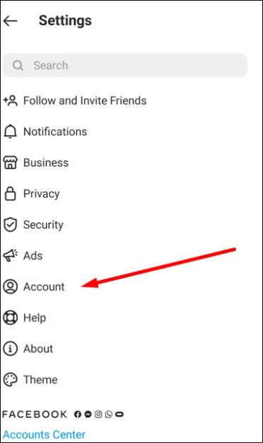 인스타그램 계정 선택