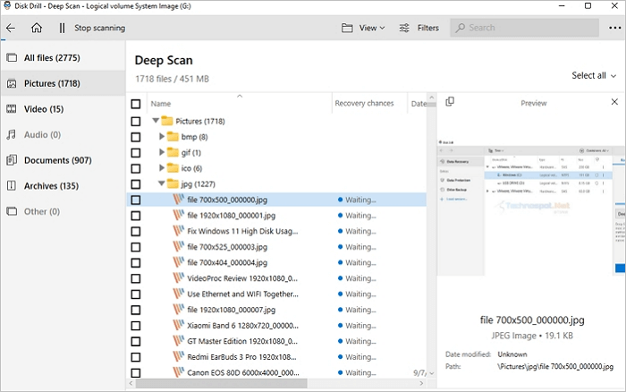 Disk Drill 파일 복구