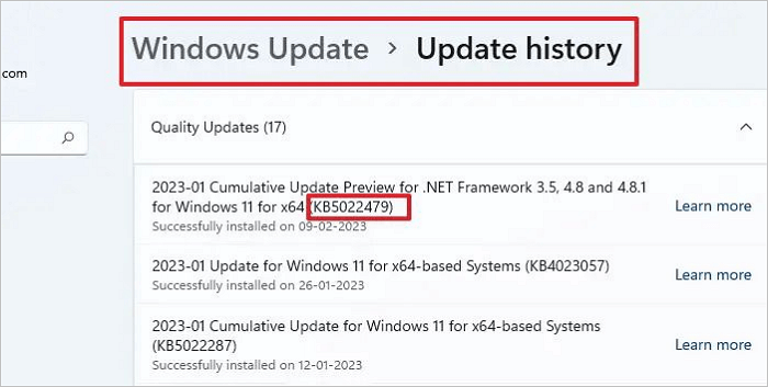 업데이트 카탈로그를 사용하여 PC가 꺼져서 일부 업데이트를 설치할 수 없는 문제 해결