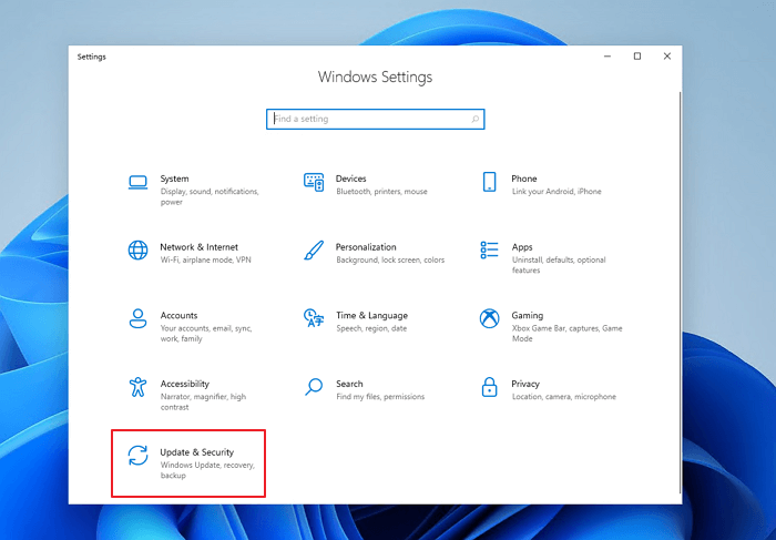 Windows 11 - 1에서 Windows 업데이트 문제 해결사 실행