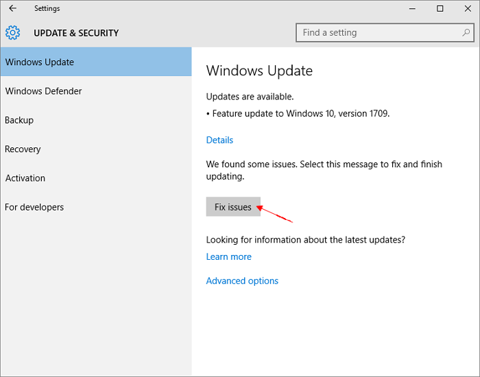 Windows 10 오류 코드 및 업데이트되지 않는 문제를 해결하는 방법 총 정리-Easeus