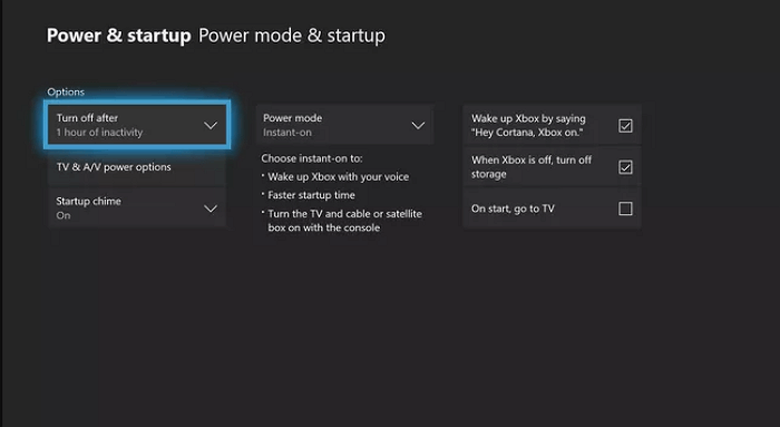 Xbox에서 본체 설정 확인