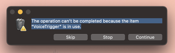 사용 중인 항목을 삭제할 수 없습니다.