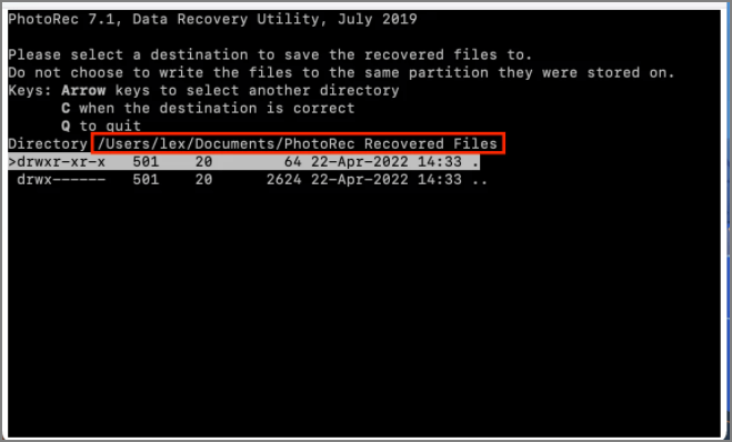 파일을 저장할 위치 선택