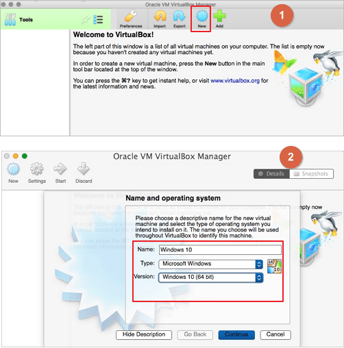 VirtualBox를 사용하여 MAC에 Windows 10 설치