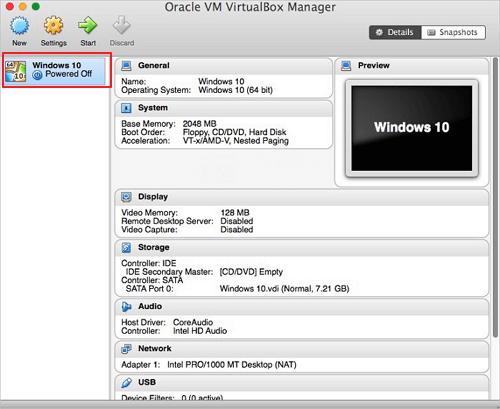 VirtualBox - 3을 사용하여 MAC에 Windows 10 설치