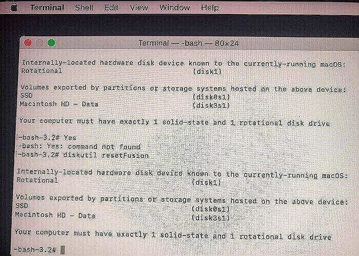 분할 드라이브를 단일 드라이브로 융합