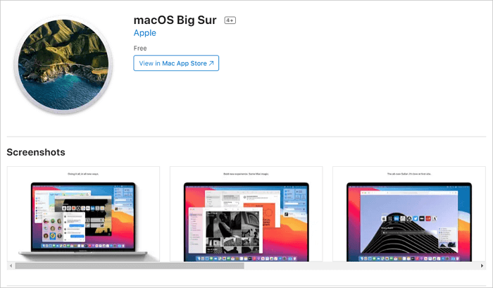 APP Store에서 macOS Big Sur 다운로드