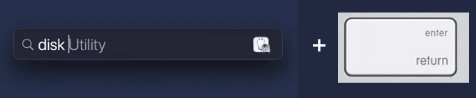 디스크 유틸리티 열기