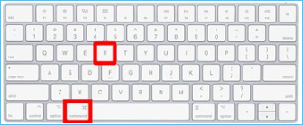 command와 r 키를 함께 누르십시오