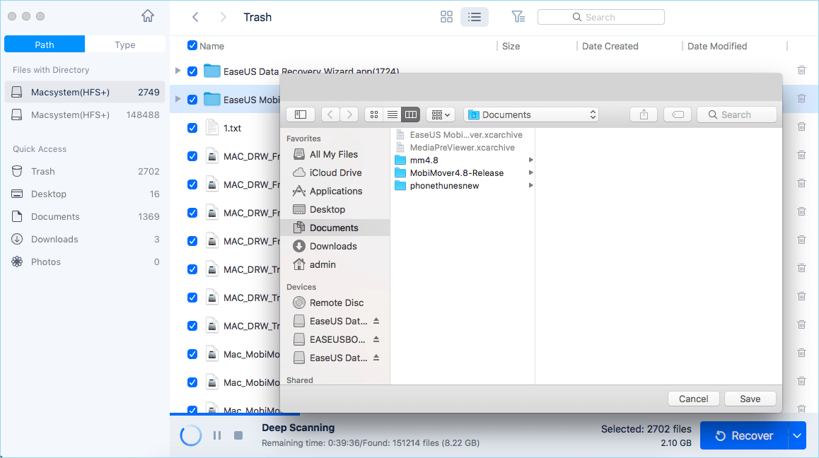 recover deleted Mac files even emptied Trash