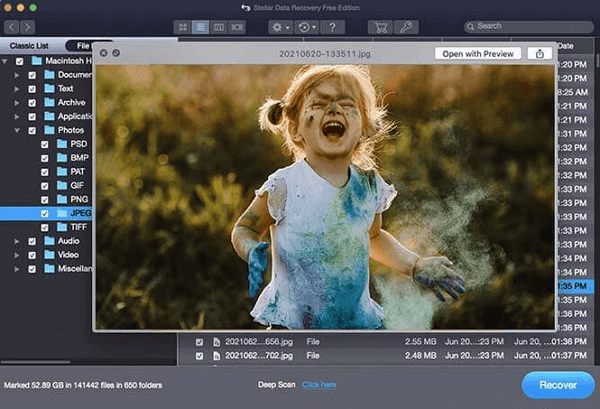 Mac용 스텔라 데이터 복구