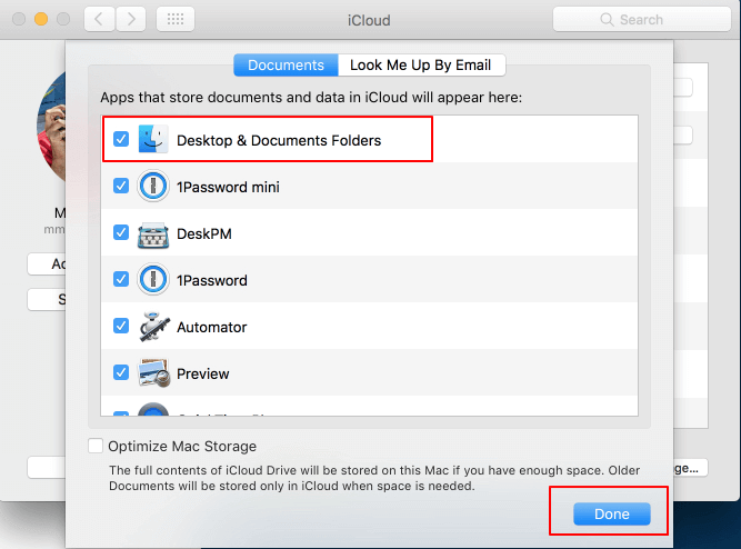 iCloud에 파일 저장