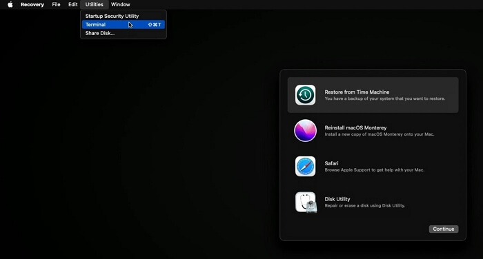 터미널을 여는 방법