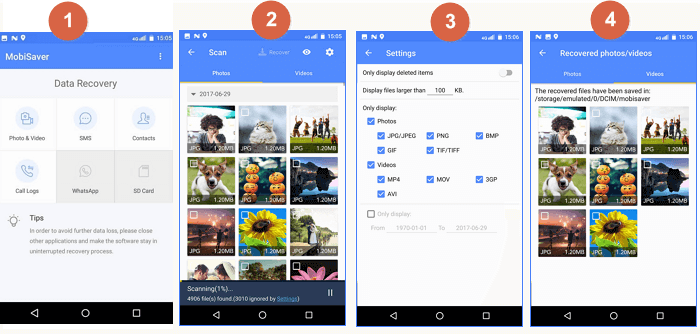 안드로이드 사진 복구
