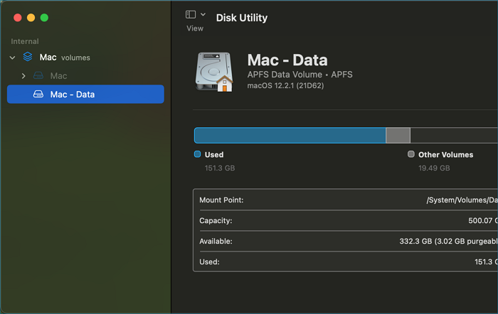 USB 드라이브 선택