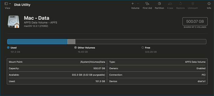 USB 드라이브에서 응급 처치 실행