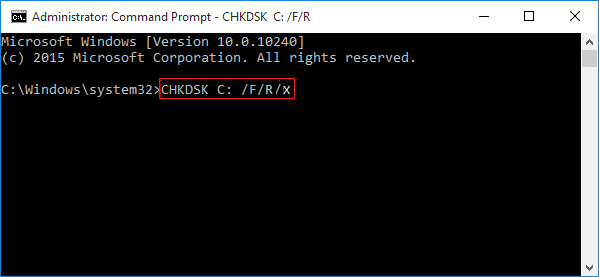 chkdsk를 실행하여 SSD 오류 확인