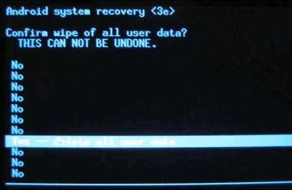 모든 사용자 데이터 삭제