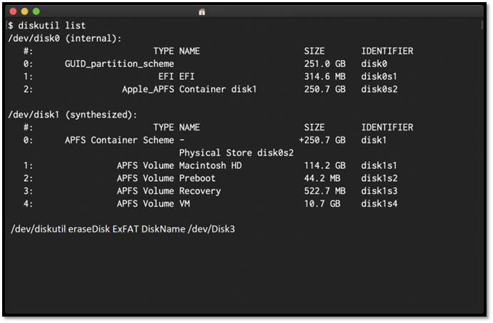 diskutil