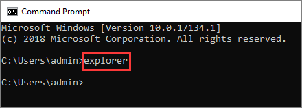 cmd로 파일 탐색기 열기