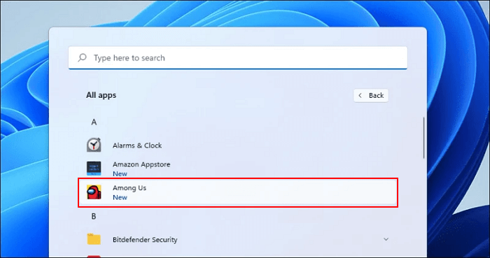 Windows 11에서 APK 실행