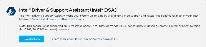 인텔 드라이브 지원 도우미