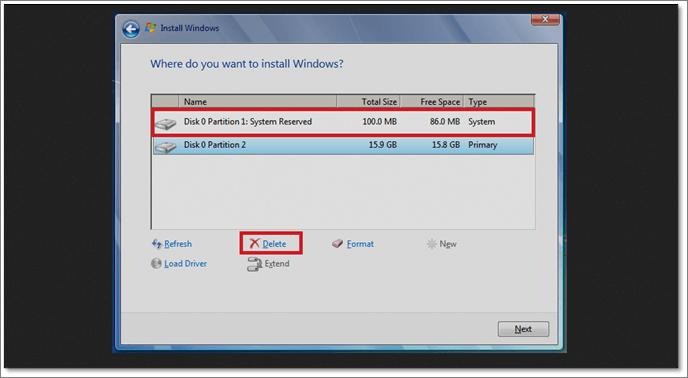 삭제를 누르세요