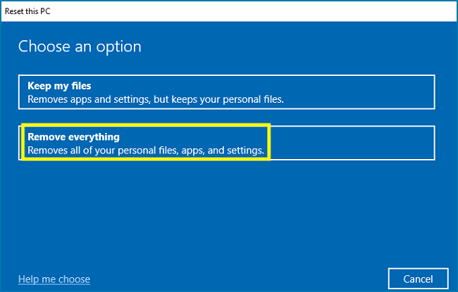 모든 것을 제거하다