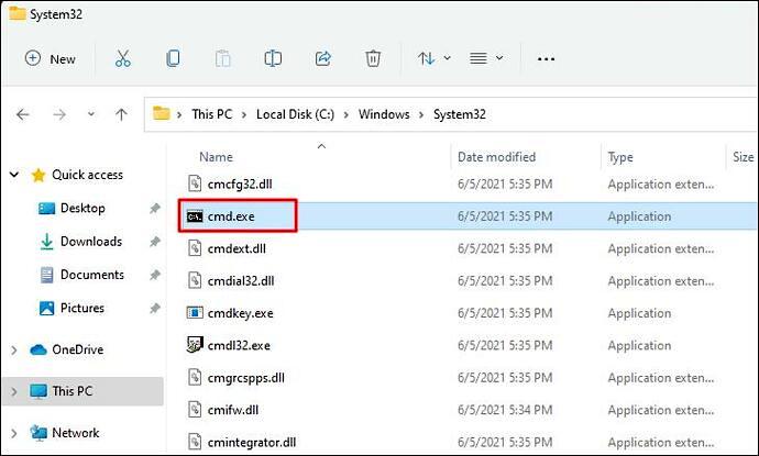 cmd 파일 위치
