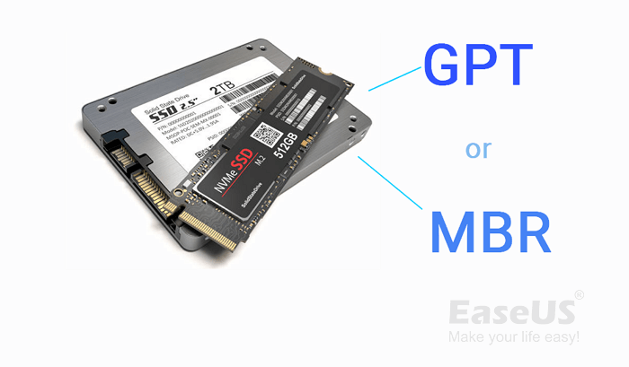 GPT 또는 MBR용 SSD 이미지