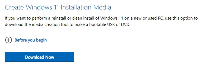 Windows 11 설치 미디어 만들기