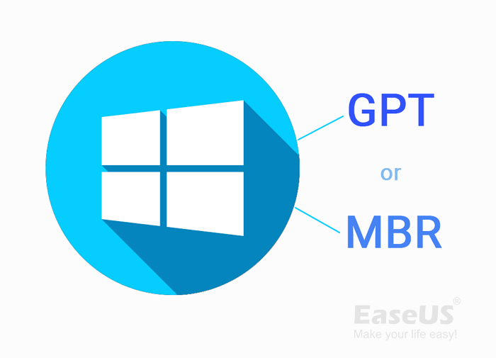 GPT 또는 MBR이 있는 Windows인지 확인