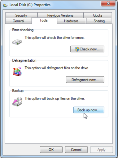 Windows 7 백업 및 복원