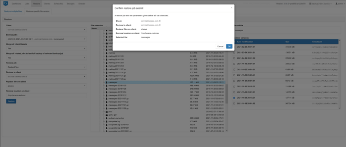 Bareos 오픈 소스 소프트웨어
