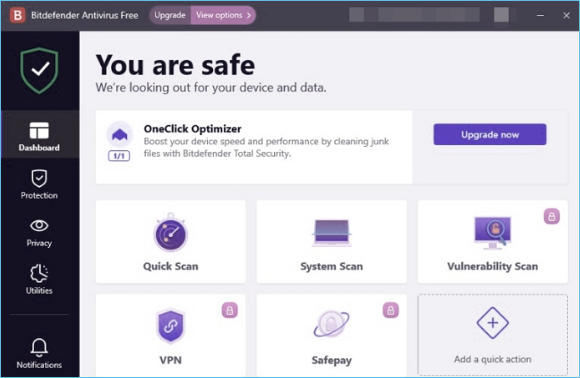 Bitdefender 바이러스 백신 무료 버전