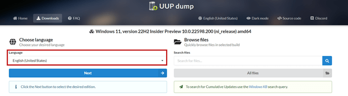 설치 언어 선택