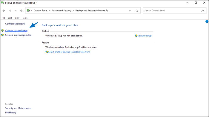 시스템 이미지 생성 선택