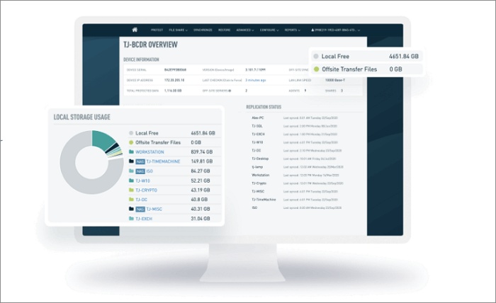datto 시리스 서버 백업 소프트웨어