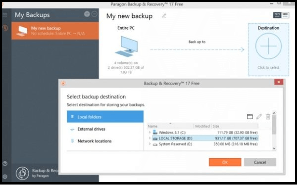 파라곤 백업 및 복구