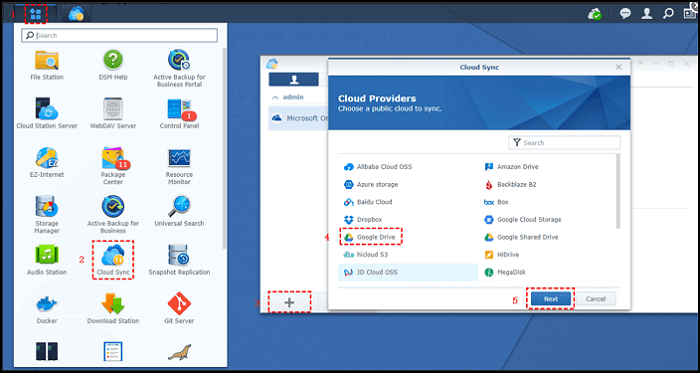 Cloud Sync에서 Google 드라이브에 로그인하는 방법