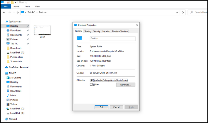 하나의 드라이브를 설정하십시오 step2