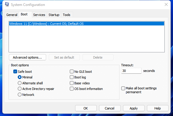 안전 모드로 부팅